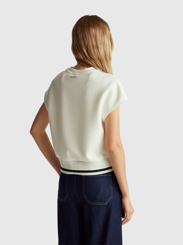 SLEEVELESS SWEATER Women image number 2